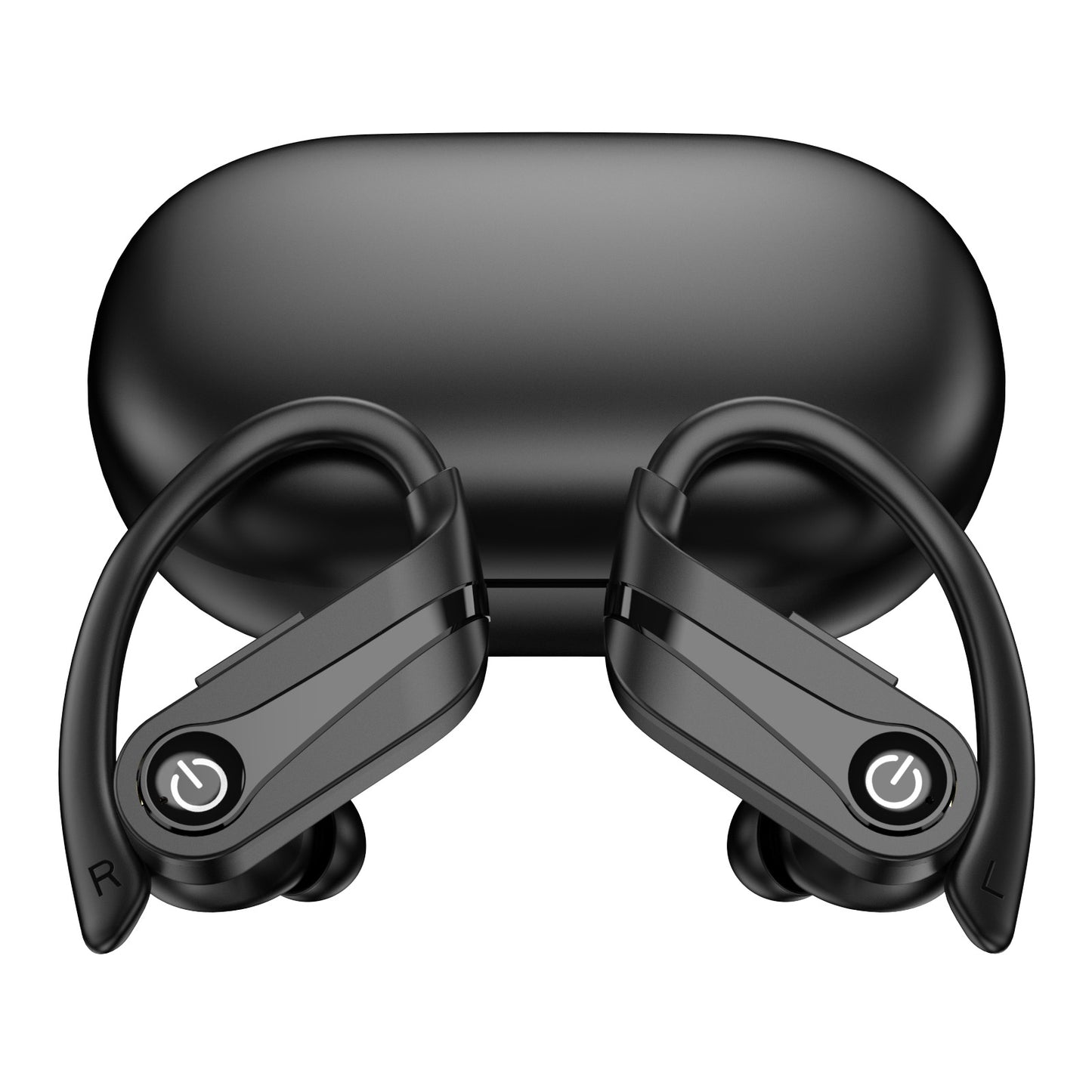 Bluetooth Headset, Wireless Headset with LED Display Charging Case